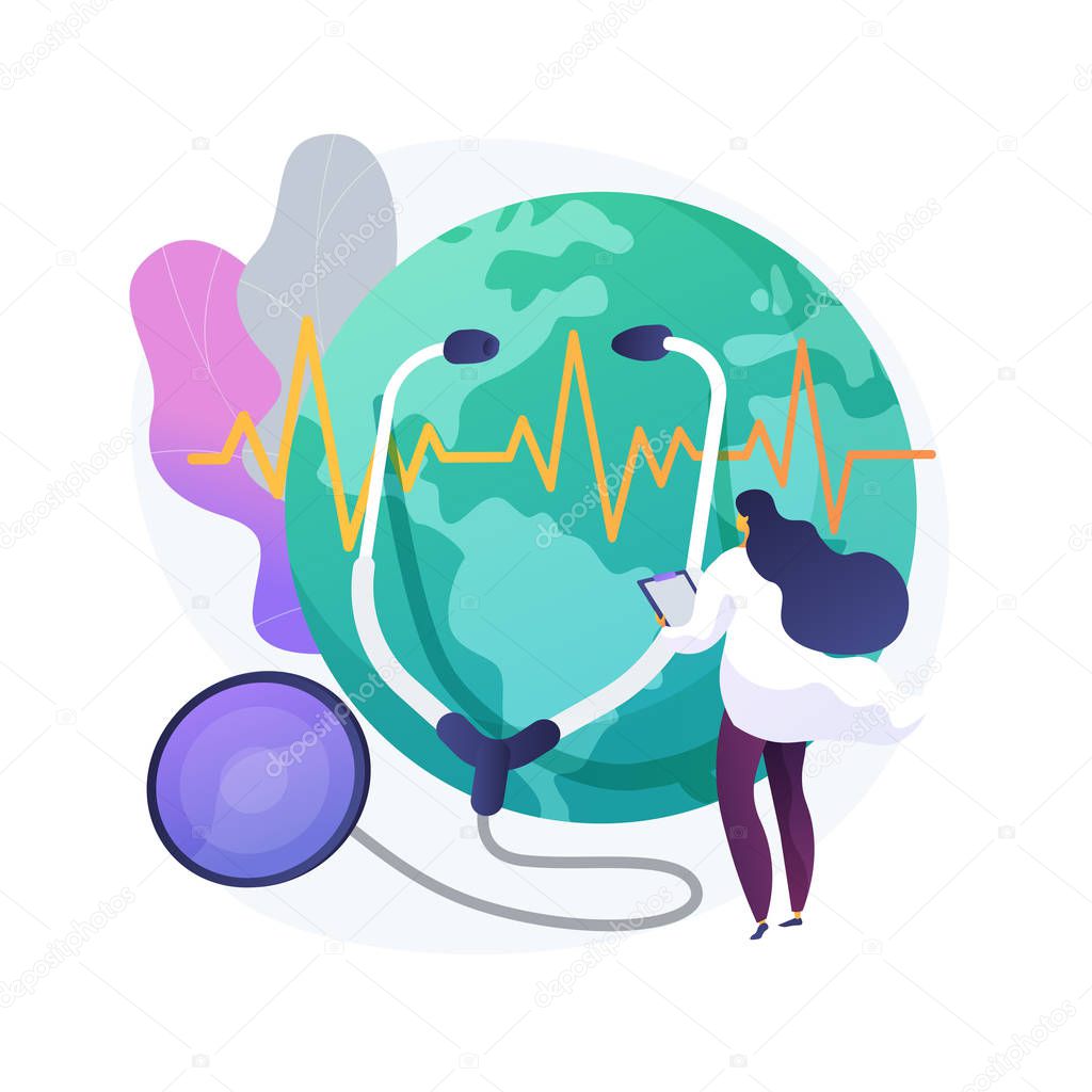 Planet care vector concept metaphor