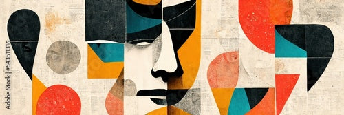 Abstract portraits of person