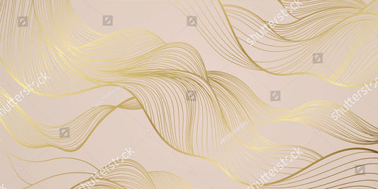 Golden lines pattern background. Luxury gold Line arts wallpaper. Design for cover, invitation background, packaging design, fabric and print. Vector illustration.
